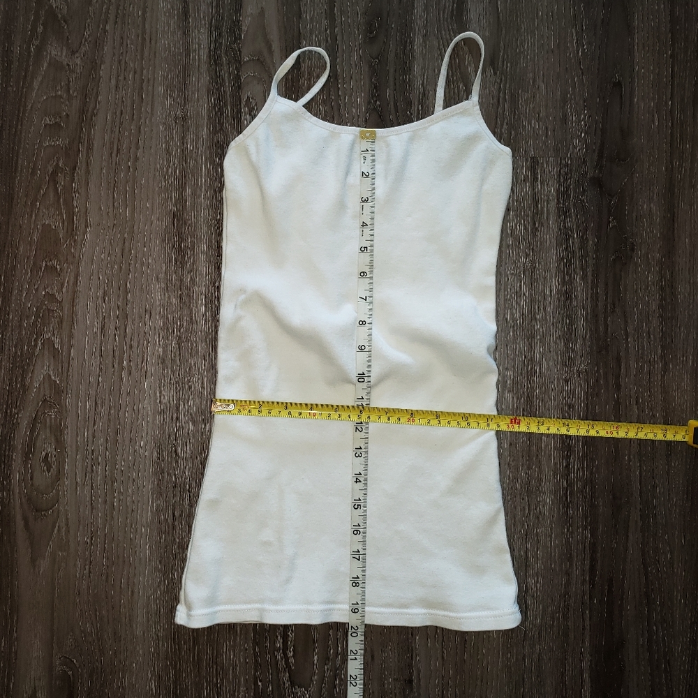 Heartbeat white fitted tank top